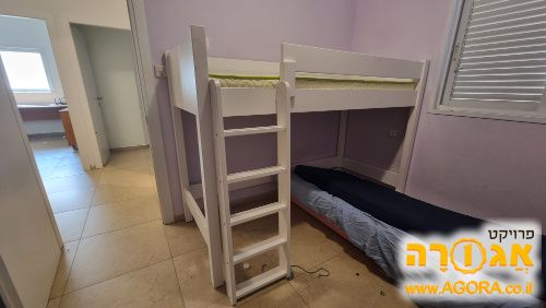 מיטה עליונה גבוהה לנוער כולל מזרן