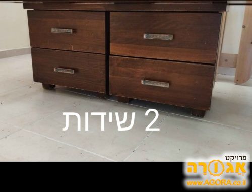 חדר שינה עץ מלא קומפלט