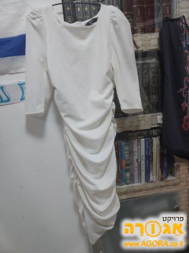 שמלת ערב מידה S צבע לבן