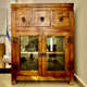 כוננית וינטג' עץ מלא