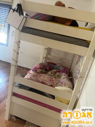 מיטת קומותיים 5 נגרים פלוס מיטת חבר נפתח