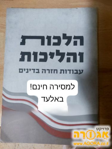 חוברת דינים הלכות והליכות