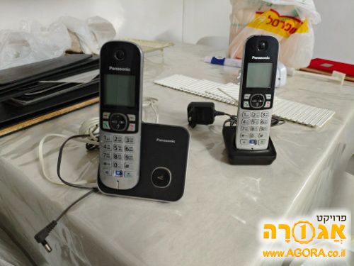 2 טלפונים קוויים ניידים (מקושרים)