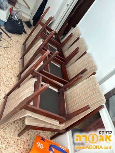 8 כיסאות אוכל וינטג