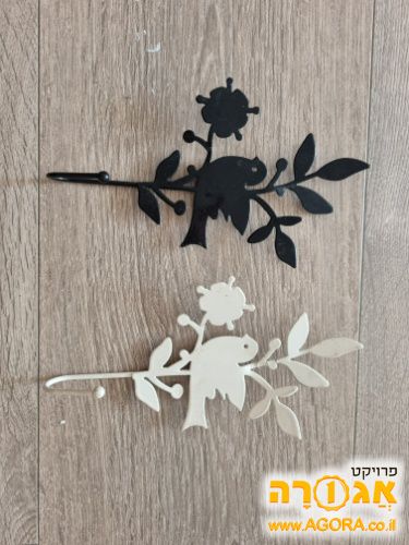 זוג מתלים למגבות בצורת ציפור