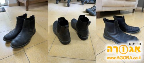 מגפי עור אלגנט timberland שחורות מידה 42