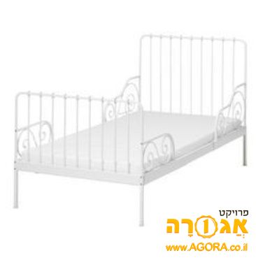 מיטת מעבר לבנה מברזל של IKEA (MINNEN)