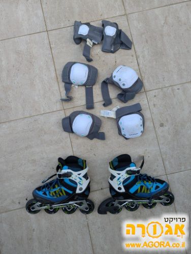 רולרבליידס דקטלון מידה 38/41 ומגינים