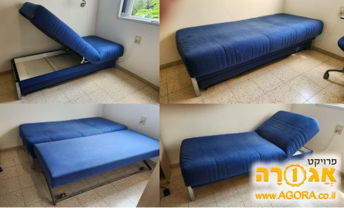 מיטת יחיד עם מיטת חבר וארגז מצעים