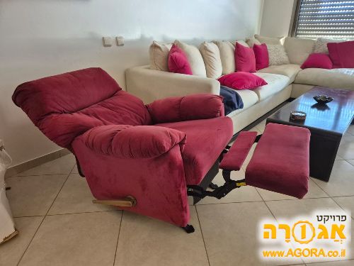 כורסה דר גב בצבע אדום