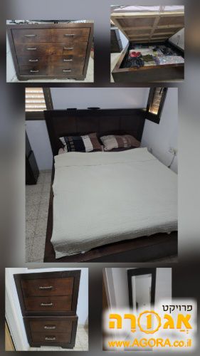 חדר שינה עם מיטה זוגית
