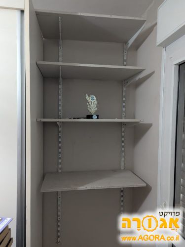 מדפי אחסון + מסילות