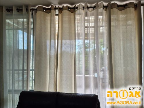 וילון לסלון 2.80 רוחב , 2.5 גובהה
