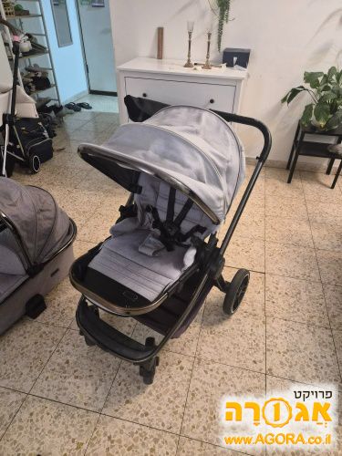 עגלה עם אמבטיה וטיולון במצב תקין ונקי sp