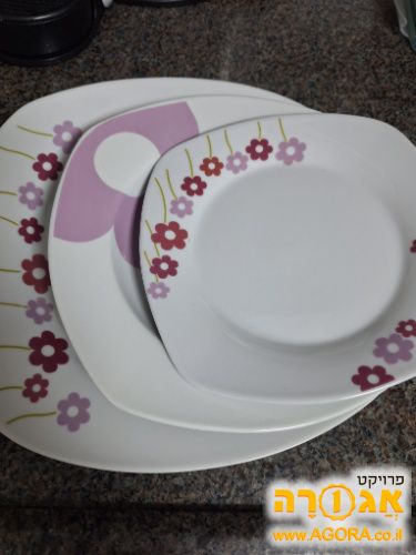 סט 18 צלחות