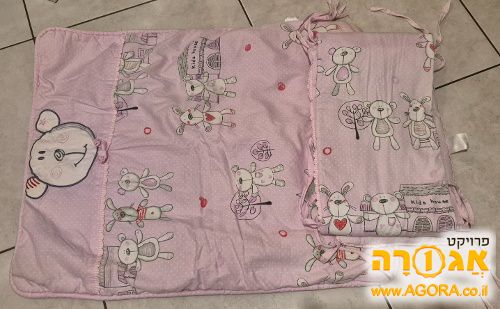 שמיכה ומגן ראש לעריסה