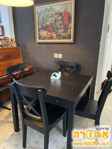 פינת אוכל - שולחן ו4 כיסאות