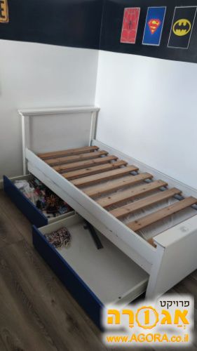 מיטה ילד + מיטת חבר + 2 מזרונים