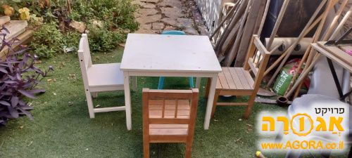 שולחן וכיסאות לילדים