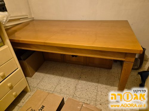 שולחן אוכל 180 על 100 ÷פתיחה