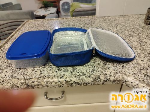 תיק אוכל כחול חדש