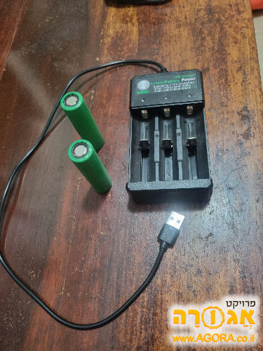 מטען USB סוללות 18650