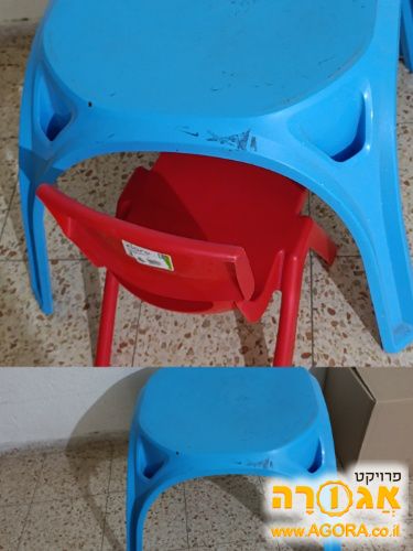 כסא עם שולחן לילדים