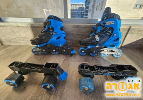 קומבו סקיטים 2 ב 1 הופכים לרולר בליידס ע