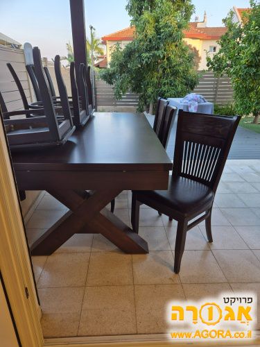 פינת אוכל + 6 כסאוצ