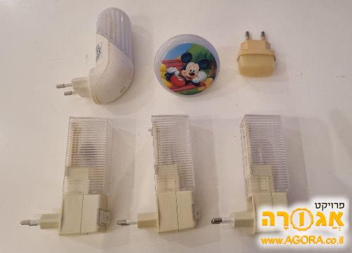 מנורת לילה מסוגים שונים