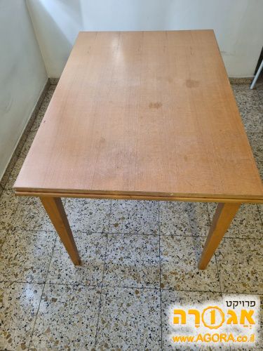 שולחן אוכל 120×80 + 60ס"מ