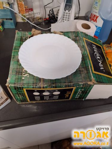 סט כלים לבן חדש