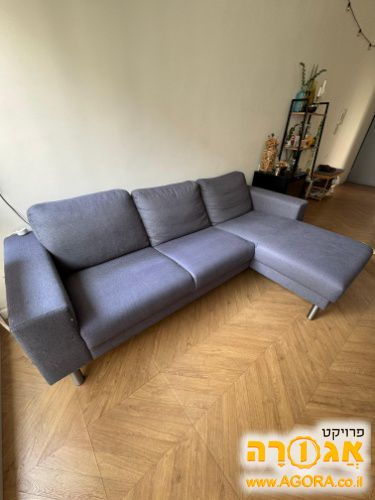 ספה שלושה מושבים עם שזלונג