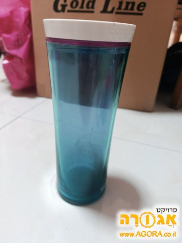 כוס פלסטיק גבוהה מאוד - בלי הקש