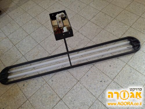 מנורת פלורסנט כפולה לתליה 2X36W