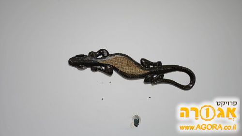 תנין עץ דקורטיבי
