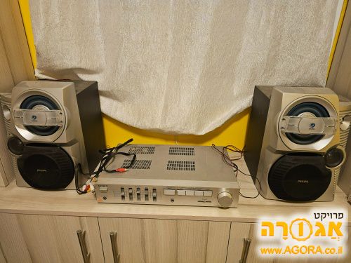 רמקולים Philips ומגבר Sony תקינים, עובדי