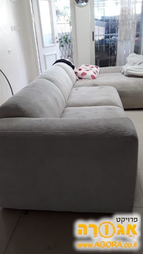 ספה ענקית צבע אבן מאד איכותית