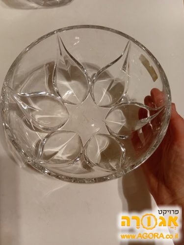 קערת קריסטל Nachtman bleikristal מעוטרת