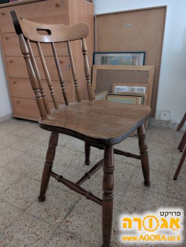 כסא עץ סגנון וינטג'