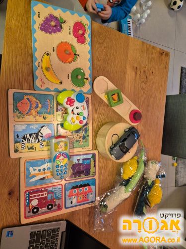 פאזלים וצעצועים לילדים גילאי 1-3