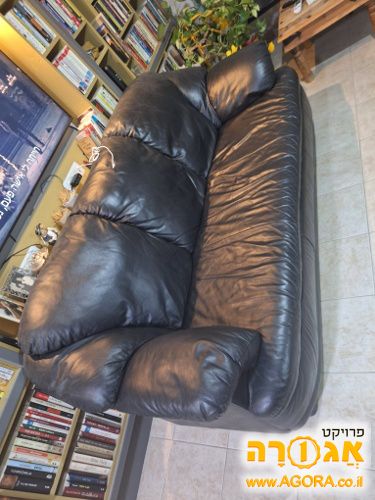 סלון עור 2+3 במצב טוב
