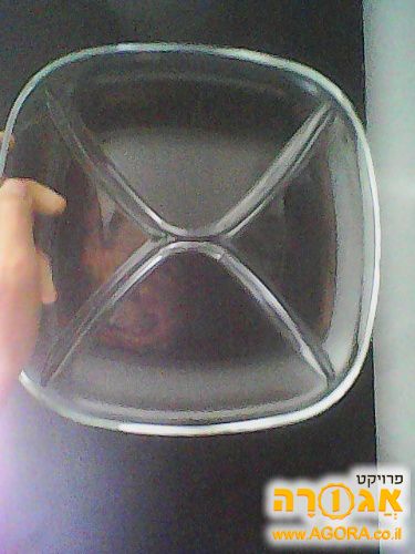 צלחת מחולקת שקופה