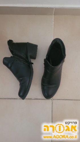מגפונים שחורים מידה 40 לנשים