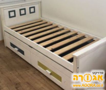 מיטת עץ + מיטת חבר