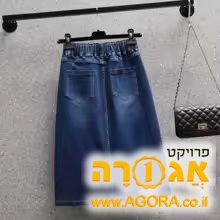חצאית גינס קצרה