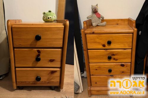 2 שידות - עץ אורן מלא