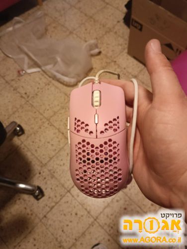 עכבר גיימינג ורוד