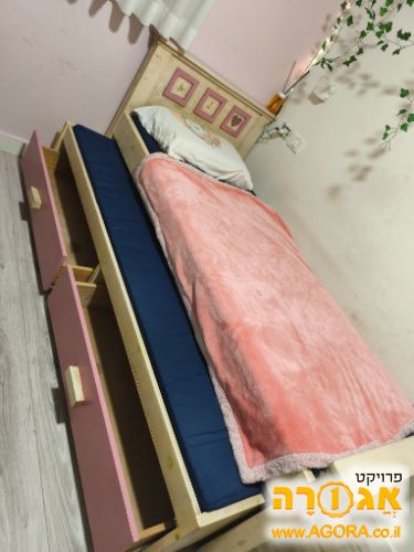 מיטת יחיד+מיטת חבר+מגירות