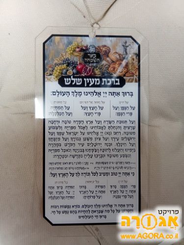 ברכה מעין שוש + בורא נפשות **חדש**